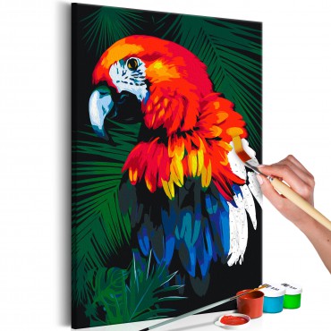 Cuadro para colorear - Parrot