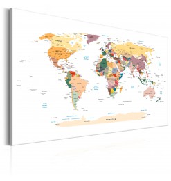 Cuadro - World Map: Travel...
