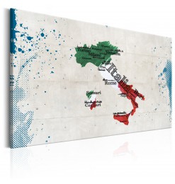 Cuadro - Map: Italy