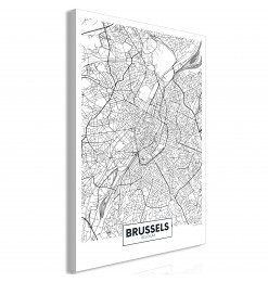 Cuadro - Map of Brussels (1...