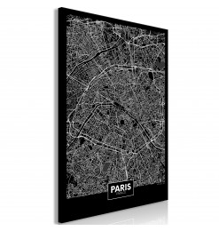 Cuadro - Dark Map of Paris...