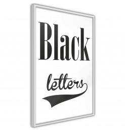 Póster - Black Lettering