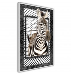 Póster - Zebra in the Frame
