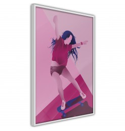 Póster - Girl on a Skateboard