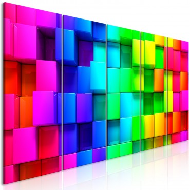 Cuadro - Colourful Cubes (5...