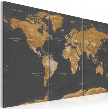 Cuadro - World Map: Modern...